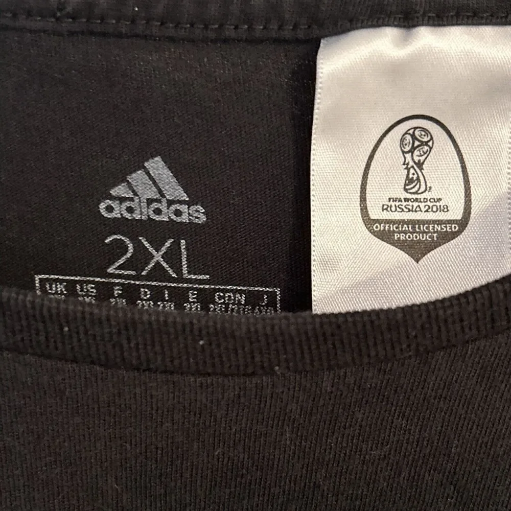 Adidas FIFA World Cup Russia 2018‎ Black T-Shirt Men's 2XL